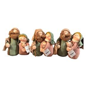 Hobby Lobby Christmas Plush Nativity Jesus Joseph Mary Christian Boho County